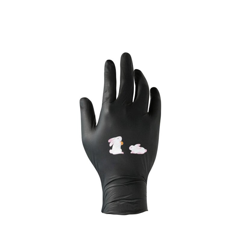 Custom Nitrile Gloves Manufacturer - ANBOSON Printing Logo Custom Disposable Nitrile Gloves