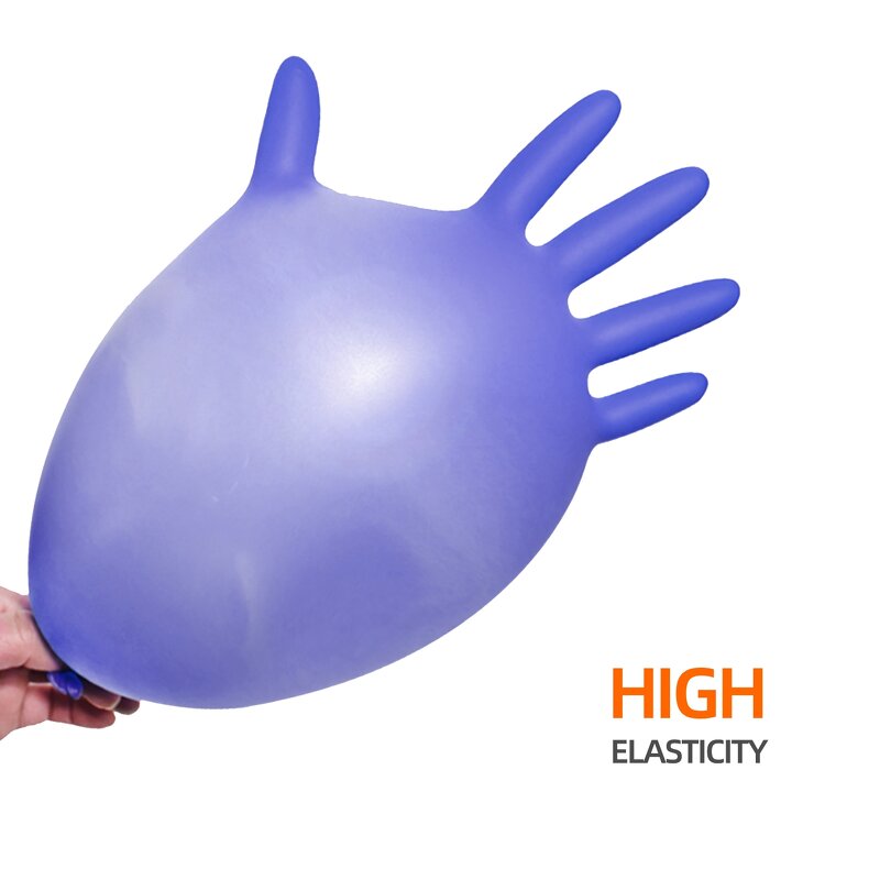 Disposable Gloves Manufacturer - High Elastic Latex Free Nitrile-Vinyl Blend Colored for Home