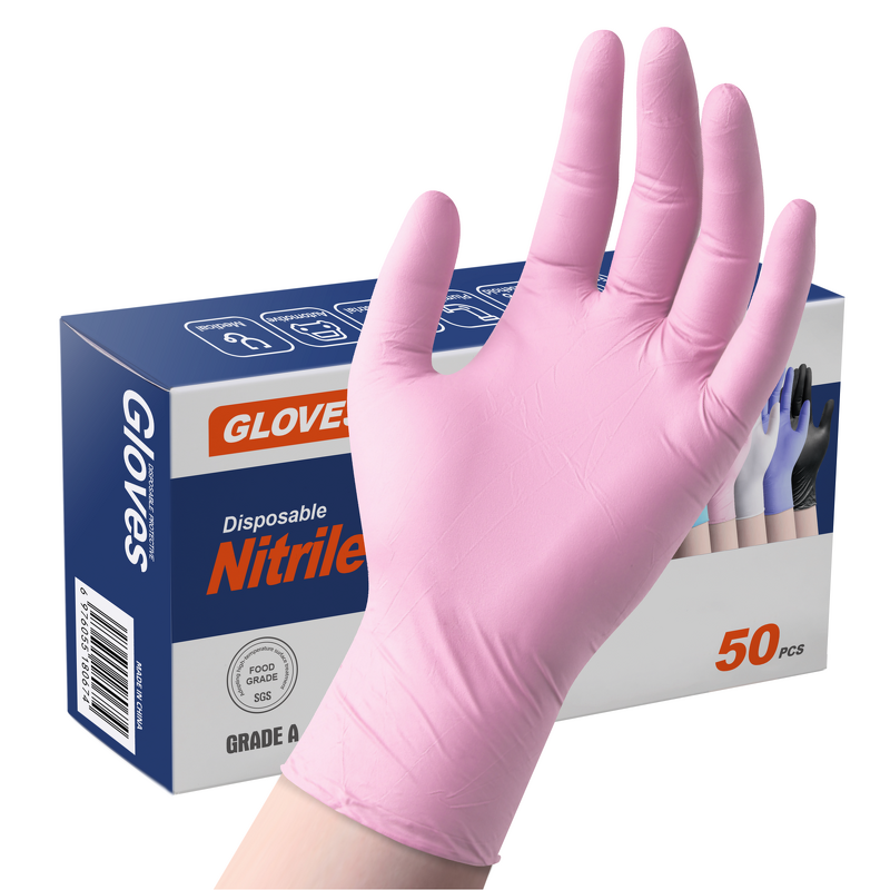 Disposable Nitrile Gloves Manufacturer - ANBOSON 4mil 5mil 6mil Box Powder Free Box of 100