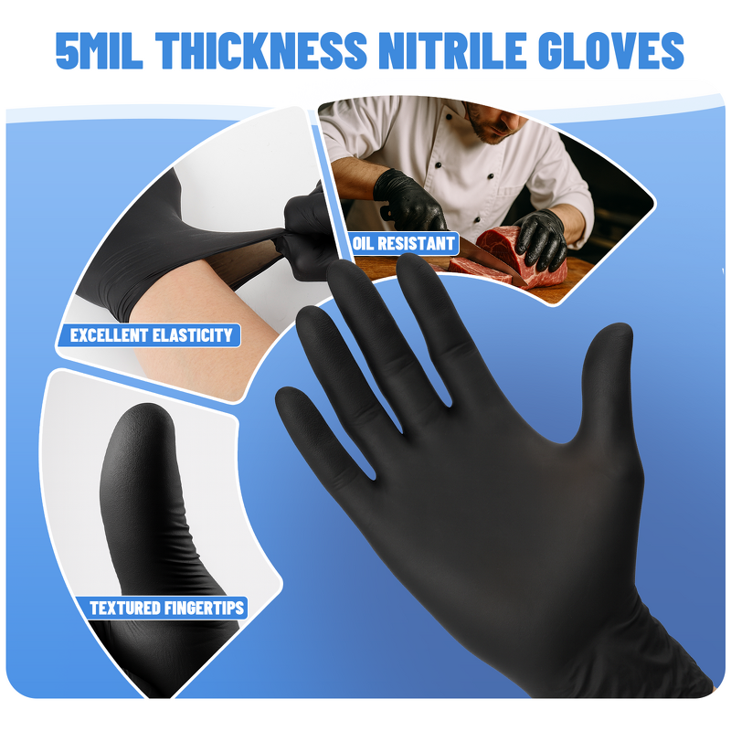 Disposable Nitrile Gloves Manufacturer - Premium Food Grade 2-Pack Individually Wrapped