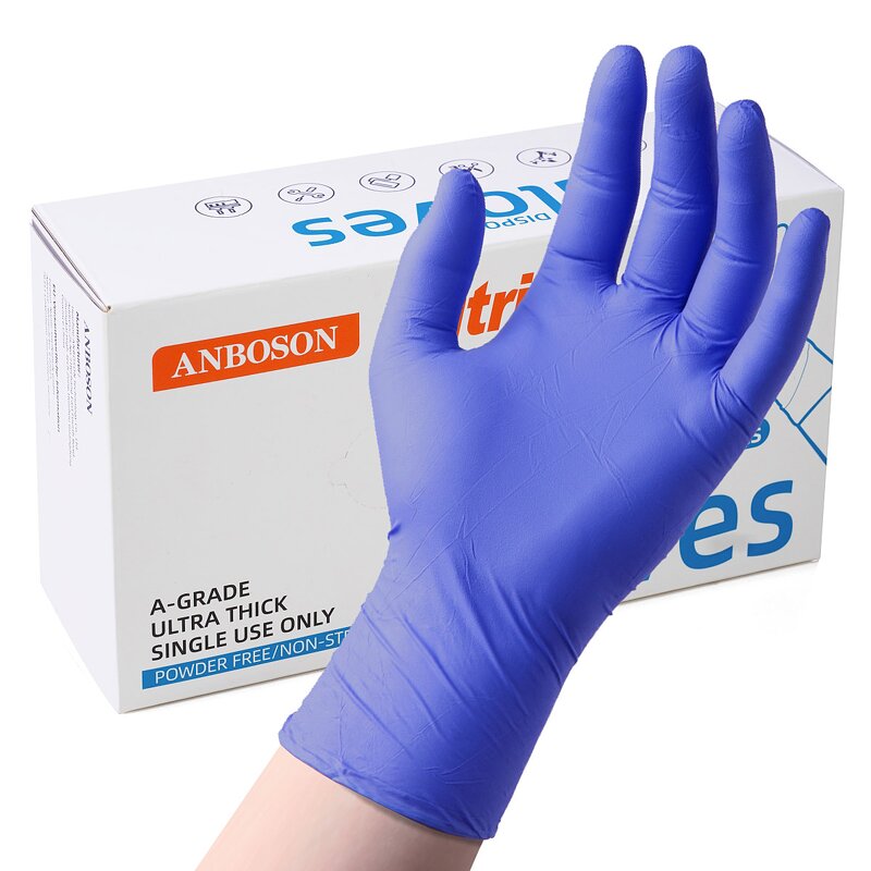 Disposable Nitrile Gloves Manufacturer - 100pcs Medical Examination Safety Powder Free Nitrile