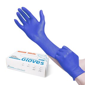 Disposable Nitrile Gloves Manufacturer - 3mil Cobalt Blue Size for Clean Room Touch Screen General Purpose