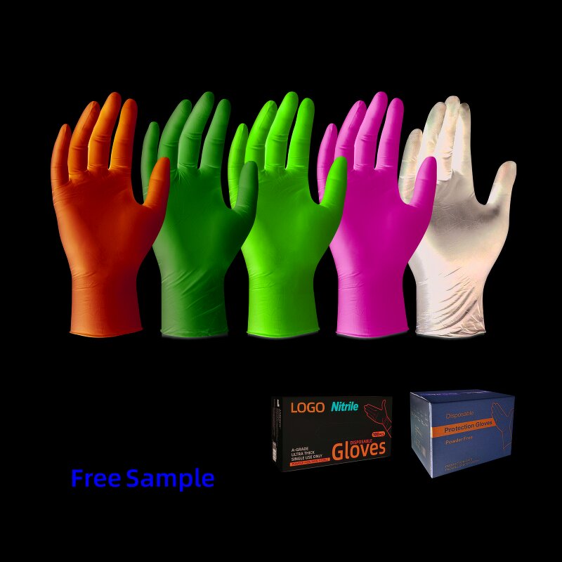 Disposable Nitrile Gloves Manufacturer - 4mil 5mil 6mil Protective Consumables Touchscreen Tattoo