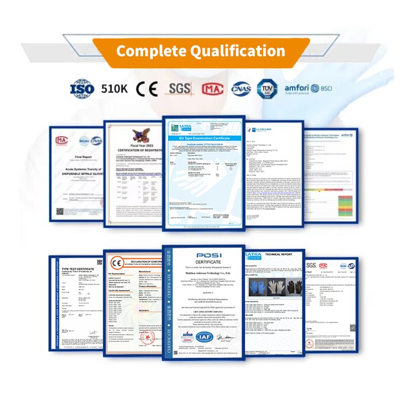 Disposable Nitrile Gloves Manufacturer - Factory Wholesale OEM 2 Piece Pack Blue Black 5Mil