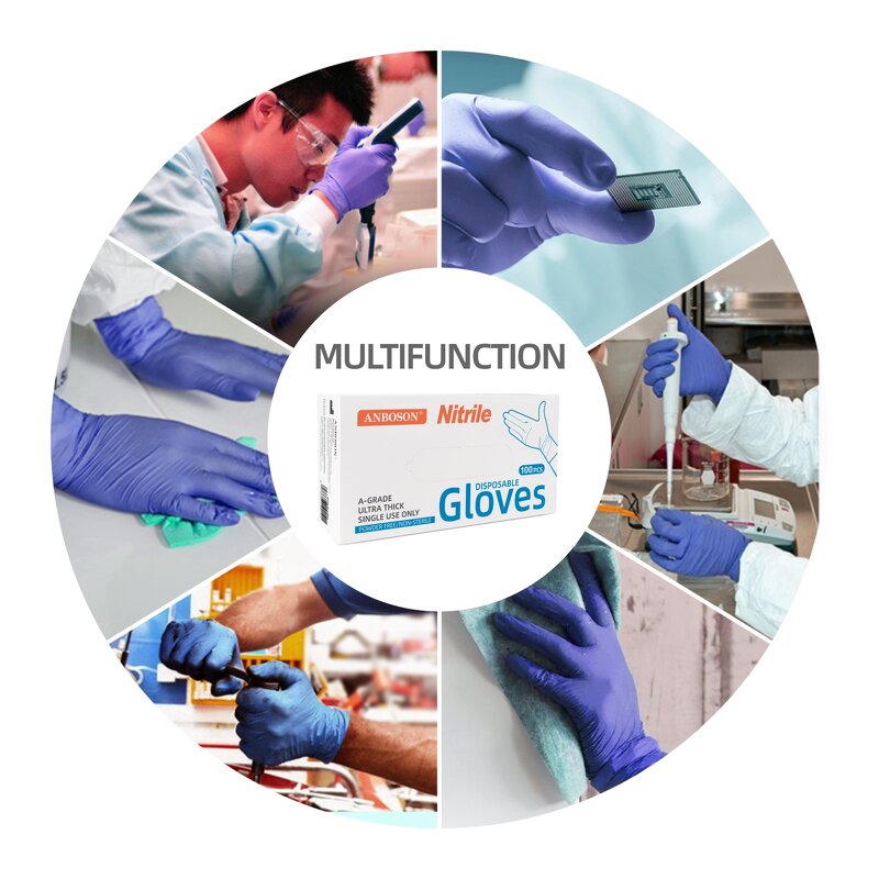 Disposable Nitrile Gloves Manufacturer - ANBOSON Dentists Use 100% Pure Latex Free Powder Free