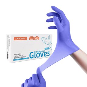 Disposable Nitrile Gloves Manufacturer - ANBOSON Dentists Use 100% Pure Latex Free Powder Free