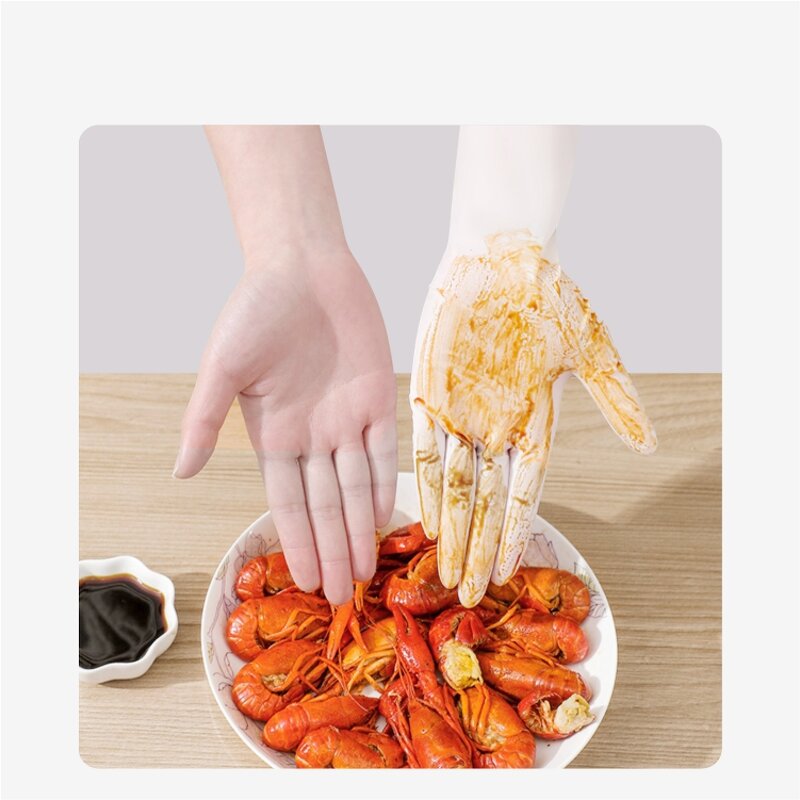 Disposable Nitrile Gloves Manufacturer - ANBOSON 12inch Protective Cooking Household Rubber