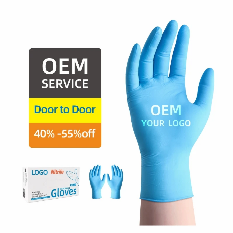 Disposable Nitrile Gloves Manufacturer - Waterproof Oil Resistant Kitchen Blue for Cleaning Food