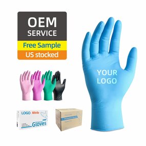 Disposable Nitrile Gloves Manufacturer - ANBOSON 510K Non Sterile OEM 100 Pack Powder Latex Free