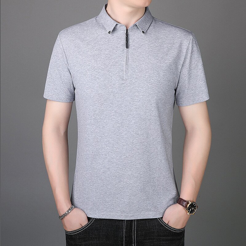 Men's Polo Shirt Manufacturer - Summer Cotton Men's Short Sleeve Comfortable