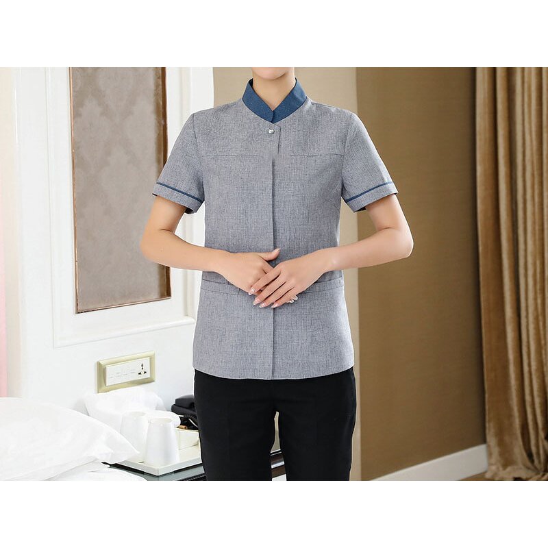 Cleaning Clothes Manufacturer - Oem Customized Design Unisex Half-sleeved Hotel