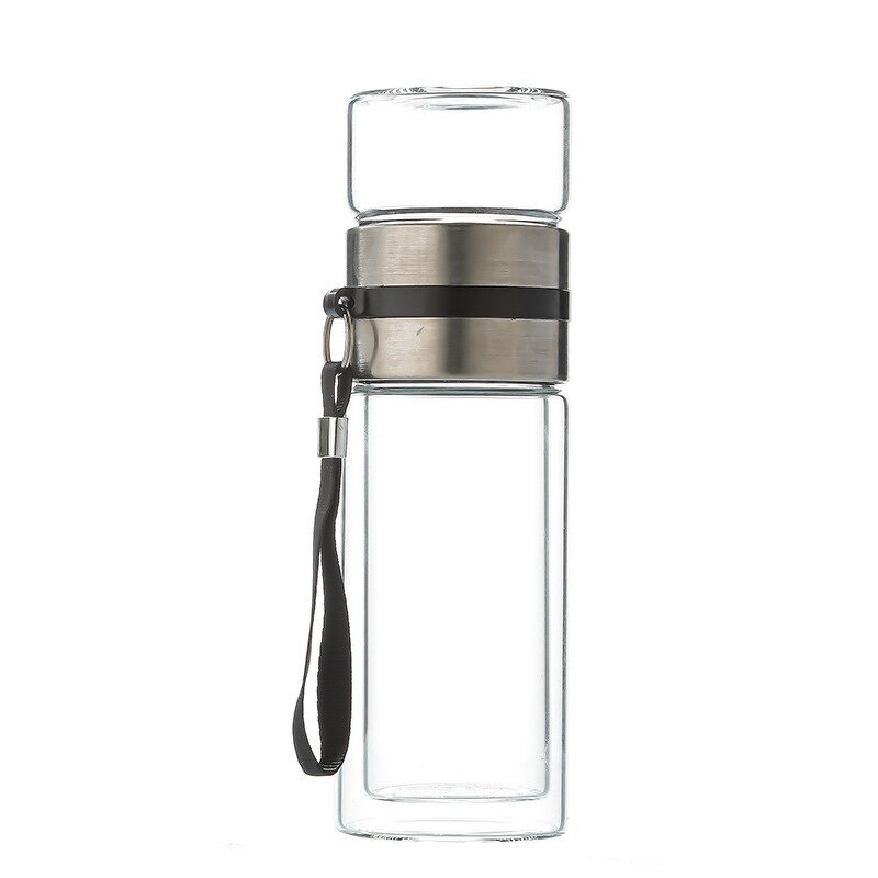 Tea Cup Factory - Oem Customized Double-layer Glass Men Large-capacity Portable