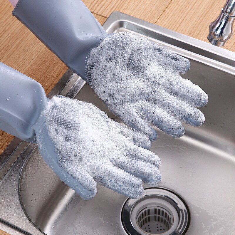 Silicone Gloves Manufacturer - Oem Customized logo Design Dishwashing Cleaning