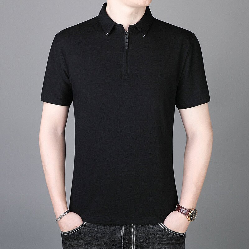 Men's Polo Shirt Manufacturer - Summer Cotton Men's Short Sleeve Comfortable