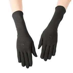Muslim Gloves Manufacturer - Arab Black for Women Sun Proof Arm Cover Embroidery