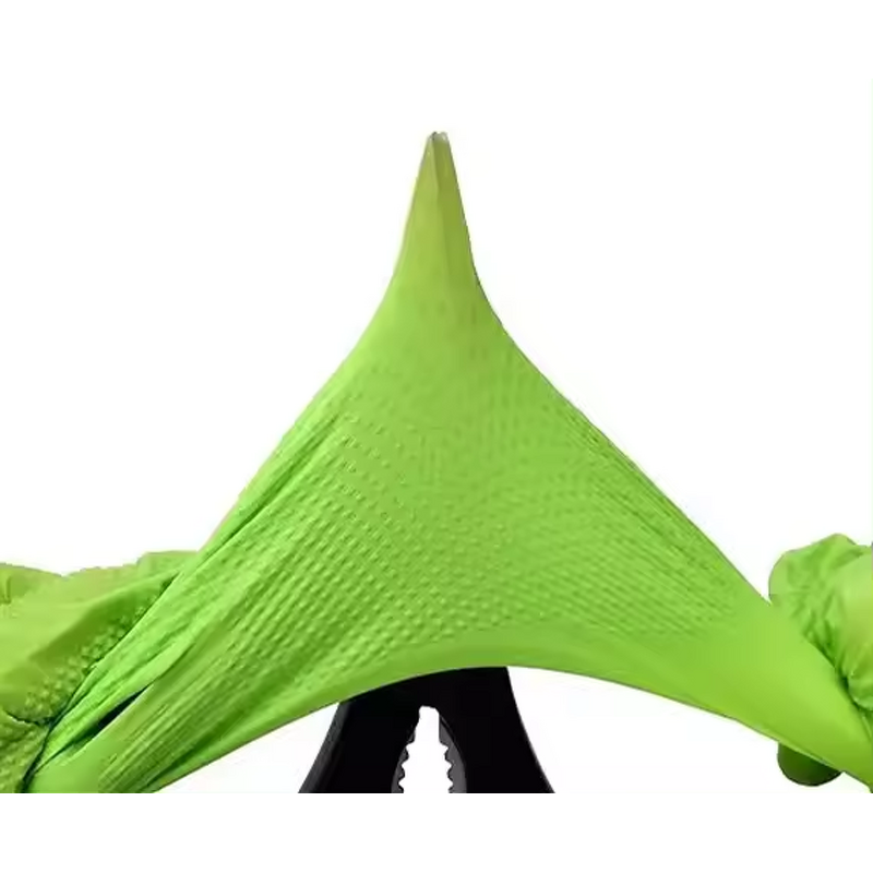 Nitrile Gloves Manufacturer - Automobile Heavy Duty Industrial Green Garage Repair