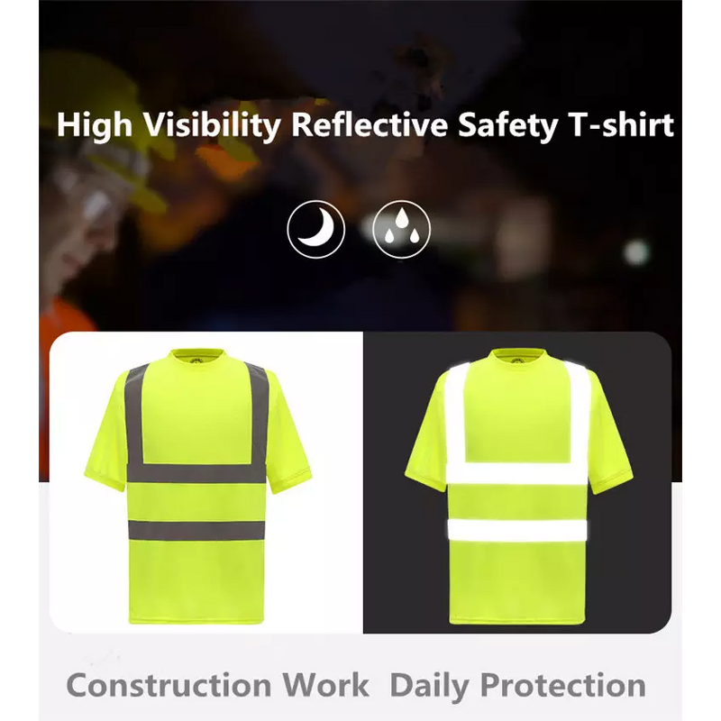 Safety T-shirt Factory - Wholesale US Size Quick Dry High Visibility Fluorescent
