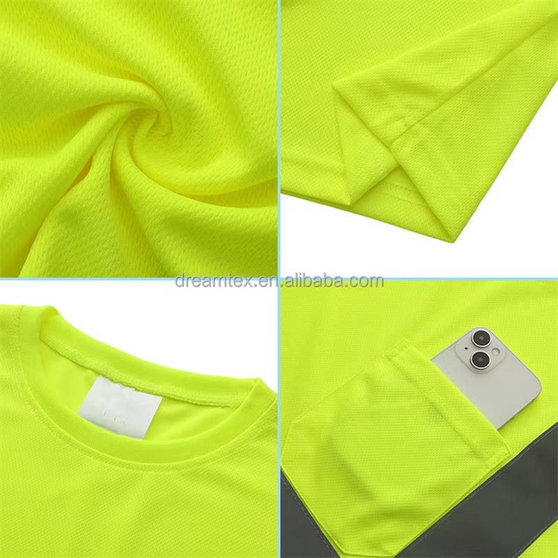 T-shirt Factory - 190Gsm Logo Custom Construction Industry Hi-vis Reflective