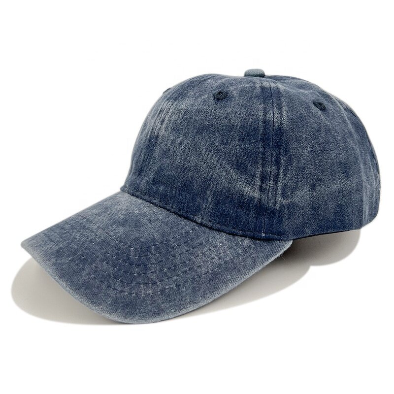 Baseball Cap Factory - Oem Custom Logo Pure Cotton Soft Top Vintage Peaked