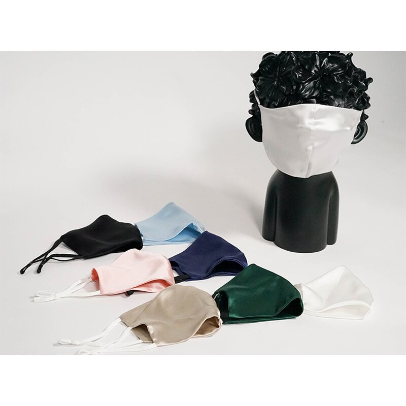 Silk Mask Factory - Breathable Wholesale 8 Colors Women Reusable 100% Silk
