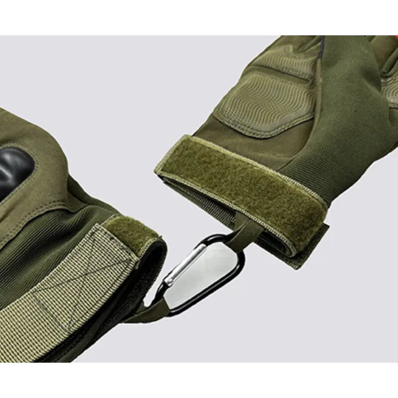 Mountaineering Gloves Manufacturer - Army Green Full Fingers Men's Outdoor Sports