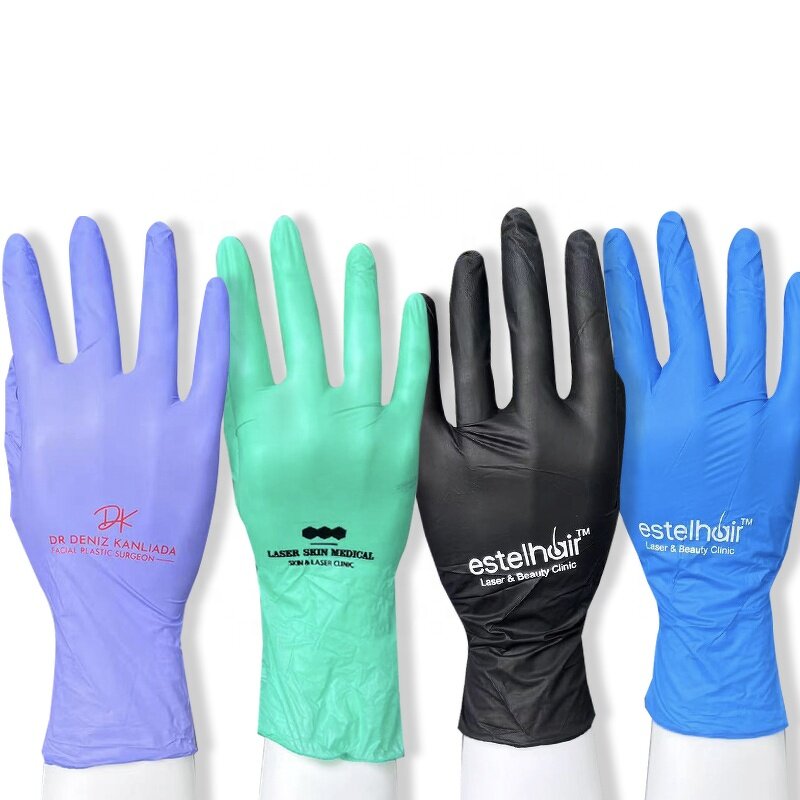 Nitrile Glove Manufacturer - Wholesale Promotional Logo Custom Latex-Free Barber