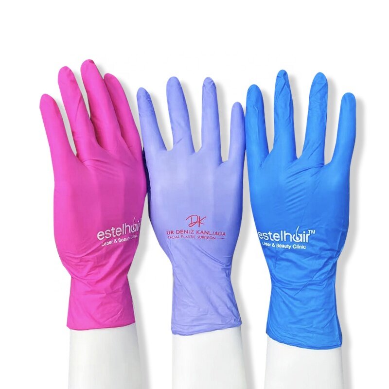 Nitrile Glove Manufacturer - Wholesale Promotional Logo Custom Latex-Free Barber