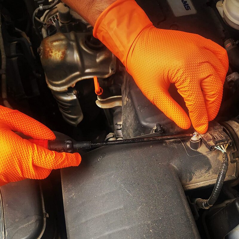 Nitrile Gloves Factory - Best Seller 10/11MIL Strong Durable Car Repair Heavy