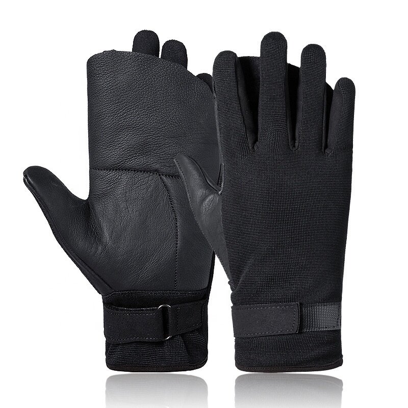 Tactical Gloves Manufacturer - Outdoor Cowhide All-finger Climbing Downhill
