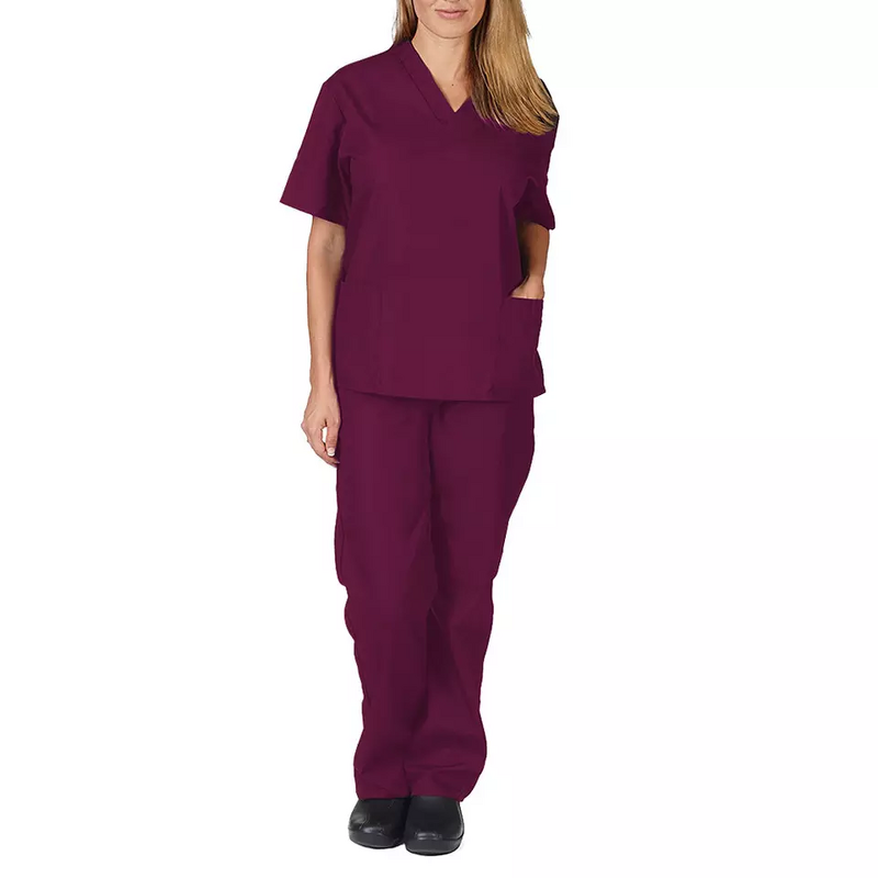 Scrubs Uniforms Factory - Hospital Pharmacy Medical Doctor Nurse V-neck Women