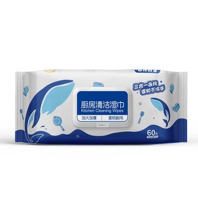 Kitchen Wipes Manufacturer - for Decontamination Oil Removal Household 60 Tablets