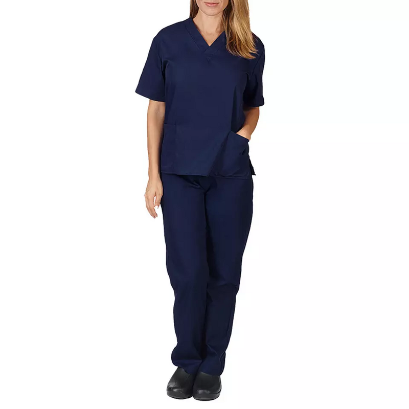Scrubs Uniforms Factory - Hospital Pharmacy Medical Doctor Nurse V-neck Women