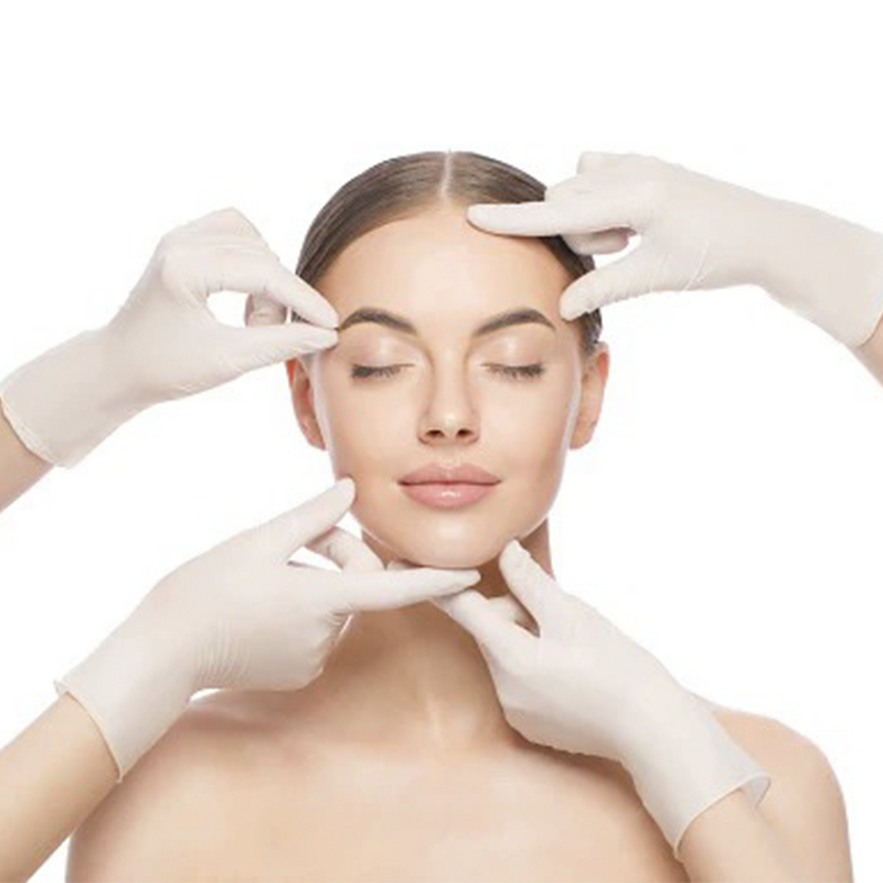 Nitrile Gloves Factory - White Powder-free Beauty Salon Food Grade Disposable