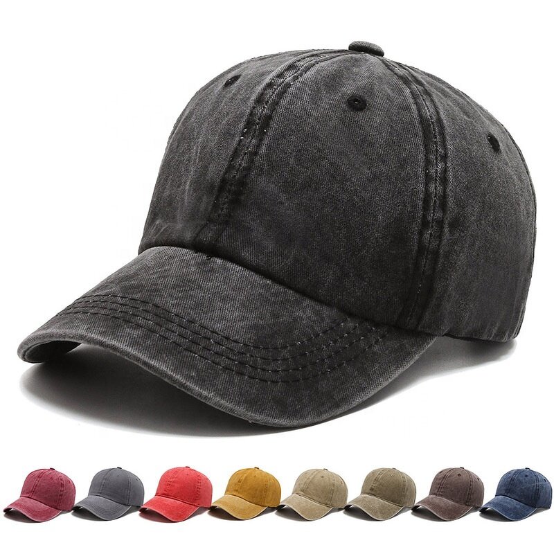Baseball Cap Factory - Oem Custom Logo Pure Cotton Soft Top Vintage Peaked
