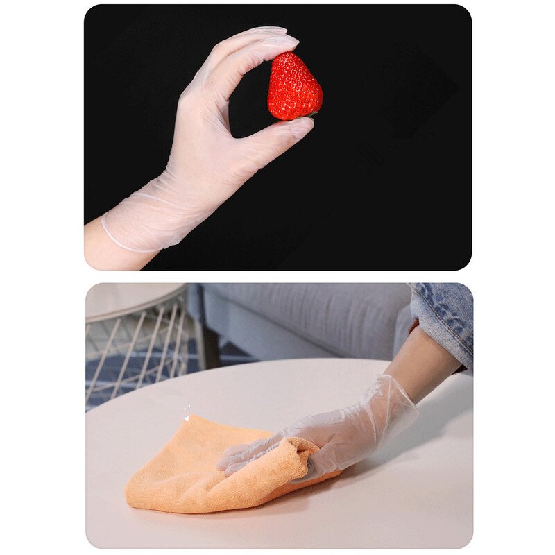 Vinyl Gloves Factory - Disposable Clear Powder Free White PVC Food Service