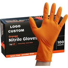 Nitrile Gloves Factory - 10Mil Very Thicken Heavy Duty Mechanic Safe Work Hand