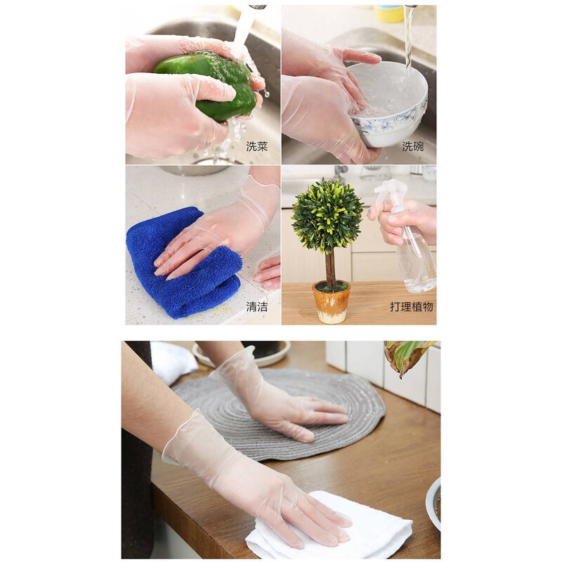 PVC Gloves Manufacturer - Clear Disposable Food Safety Cleaning Household