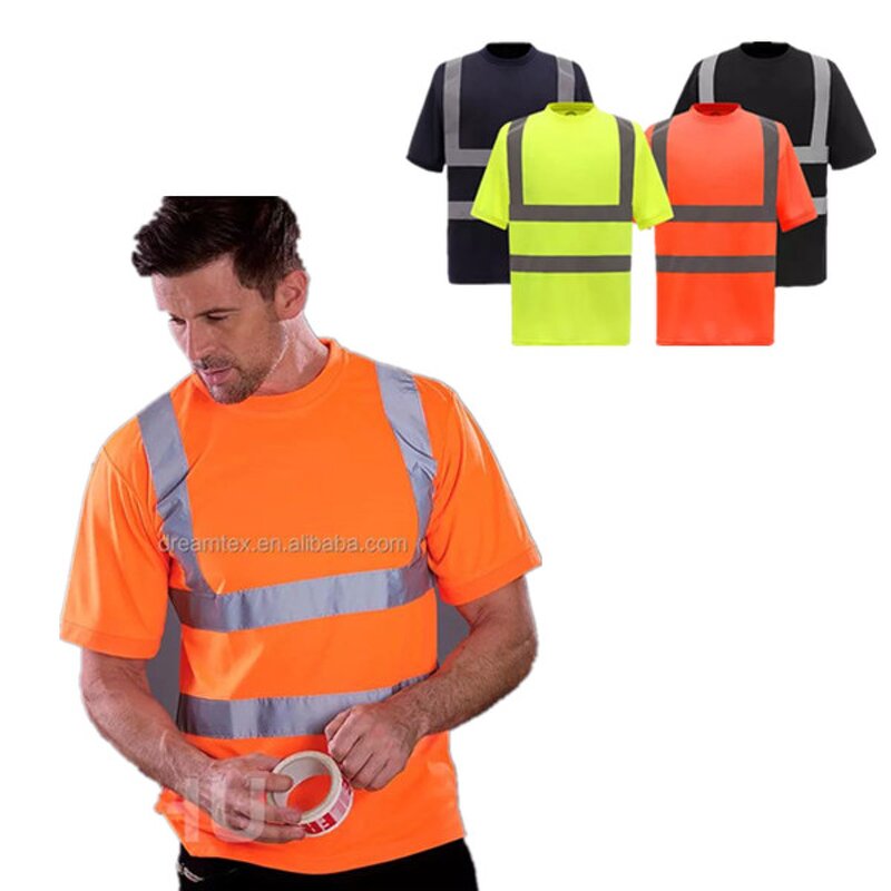 Safety T-shirt Factory - Wholesale US Size Quick Dry High Visibility Fluorescent