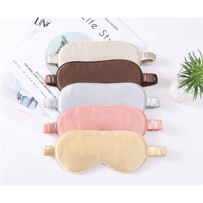 Sleeping Mask Factory - 19 Momme 100% Mulberry Natural Silk Logo Custom Luxury