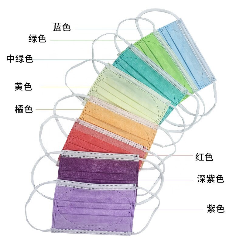 Face Mask Factory - Fashion Disposable Non-Woven Fabric Custom Colorful