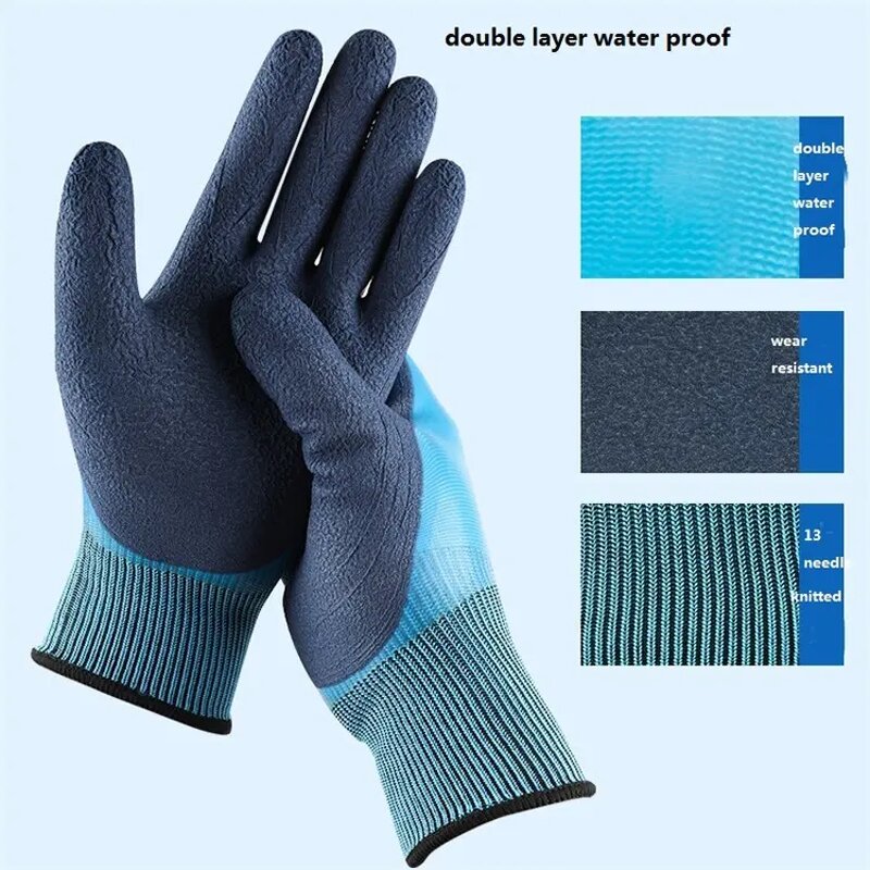 Safety Gloves Factory - Waterproofing Double Layer Thickened Working Protective Oil