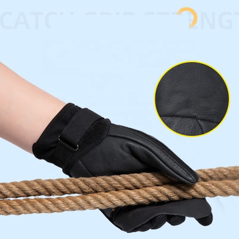 Tactical Gloves Manufacturer - Outdoor Cowhide All-finger Climbing Downhill