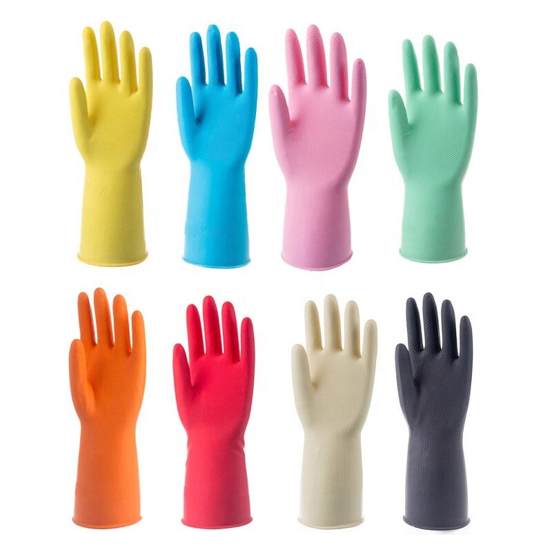 Rubber Gloves Factory - Reusable Waterproof Household Long Kitchen Cleaning Work