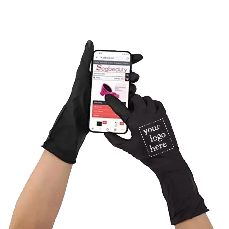 Nitrile Gloves Manufacturer - Custom Logo Package Powder Free Tattoo Beauty