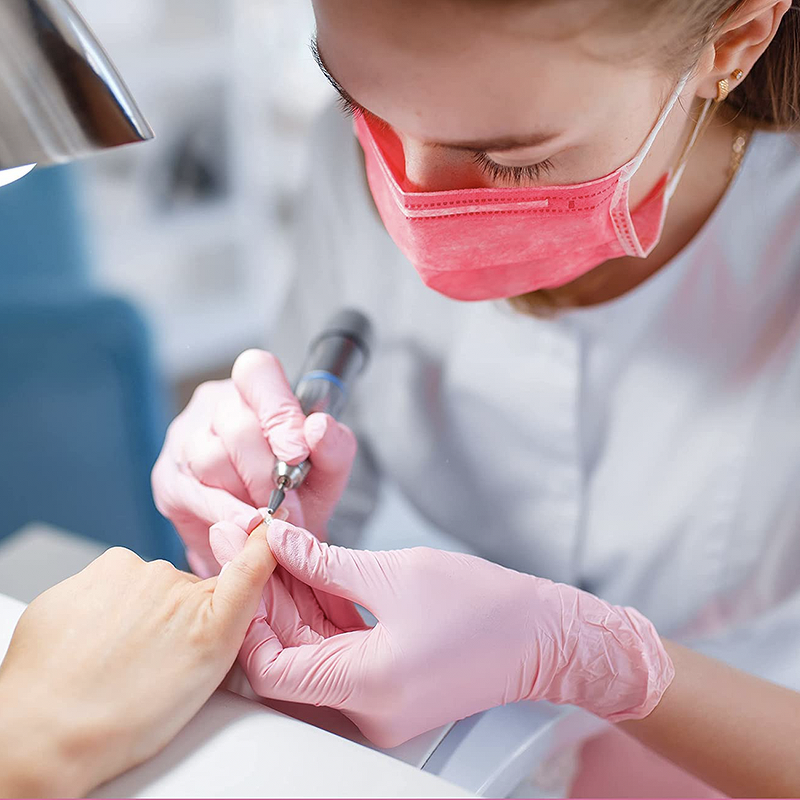 Nitrile Gloves Factory - pink Powder-free Beauty Salon Food Grade Disposable