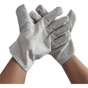 Canvas Gloves Factory - 24 Line Double Layer Fully Lined OEM logo Custom Industry