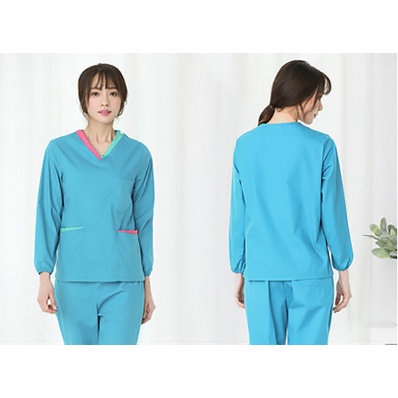 Medical Uniform Factory - Summer Hospital Purple Printed Beauty Dental Oral Split