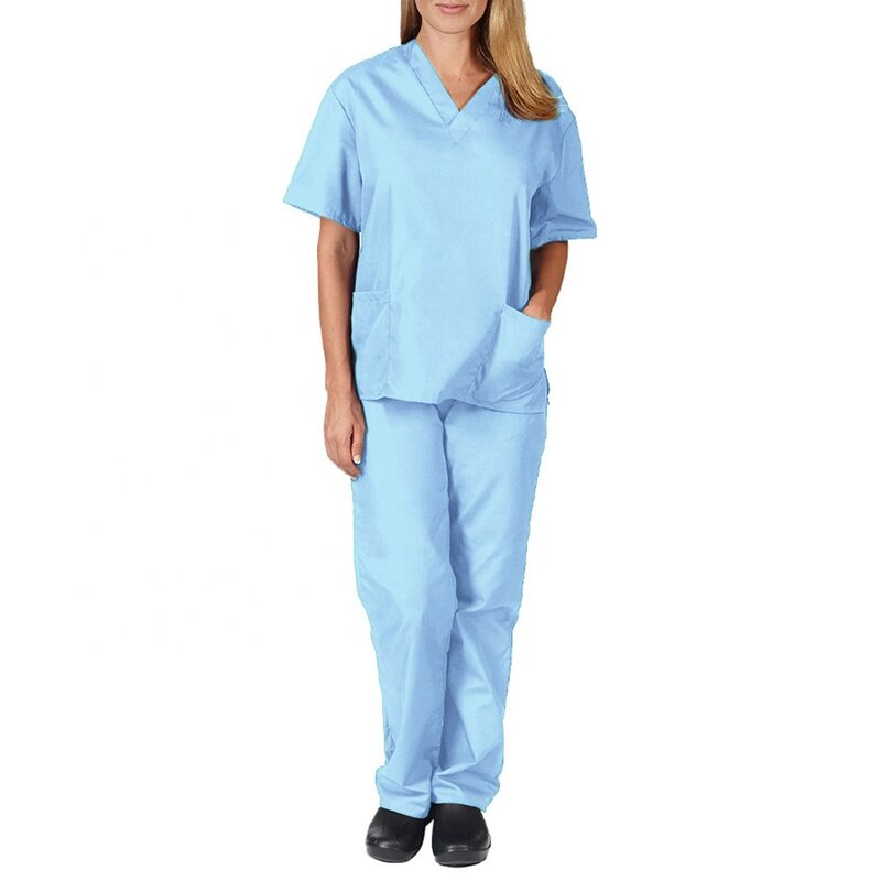 Scrubs Factory - Men Women Summer Oem logo Custom Short Sleeve Elastic Doctor