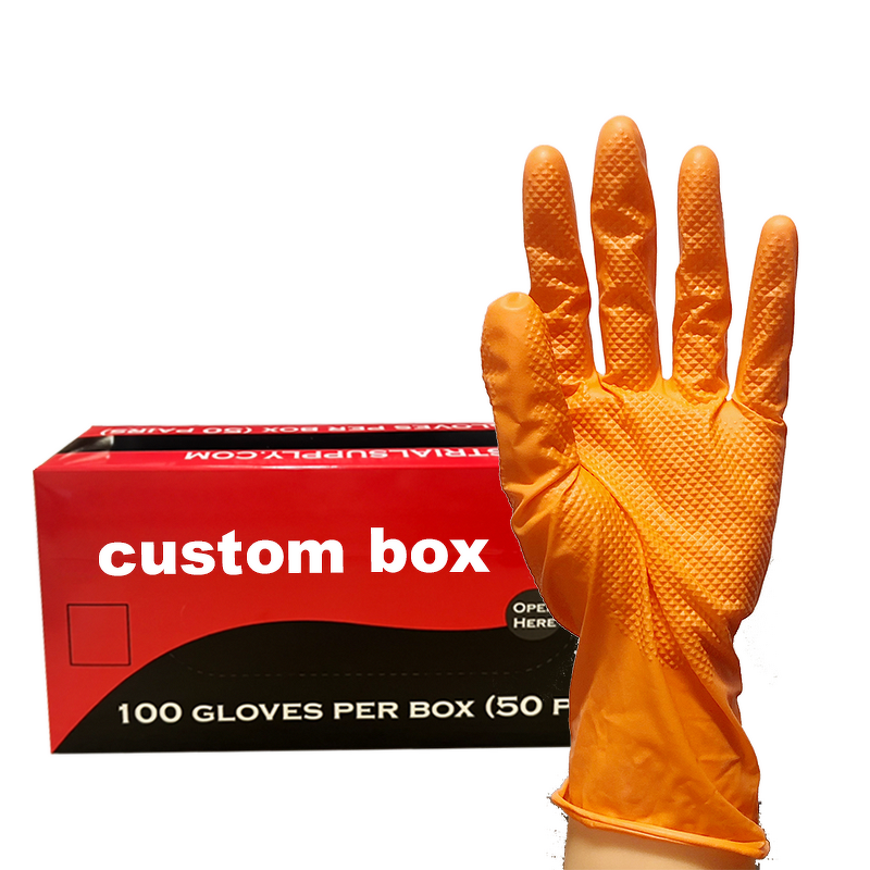 Nitrile Gloves Factory - Custom Logo Pure Mechanic Industrial Grip Pet Tattoo