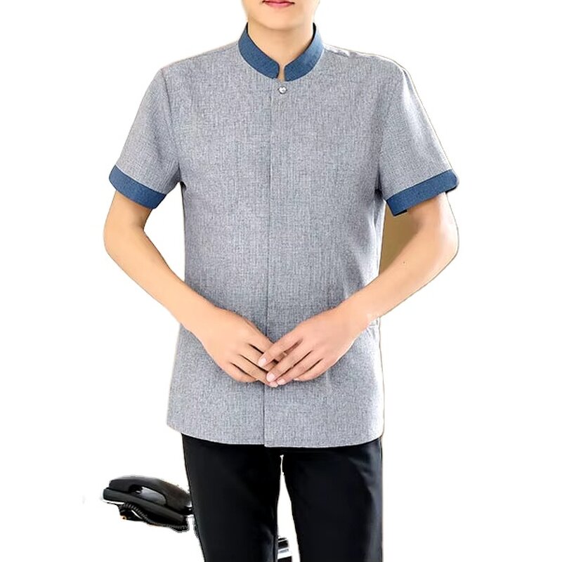 Cleaning Clothes Manufacturer - Oem Customized Design Unisex Half-sleeved Hotel